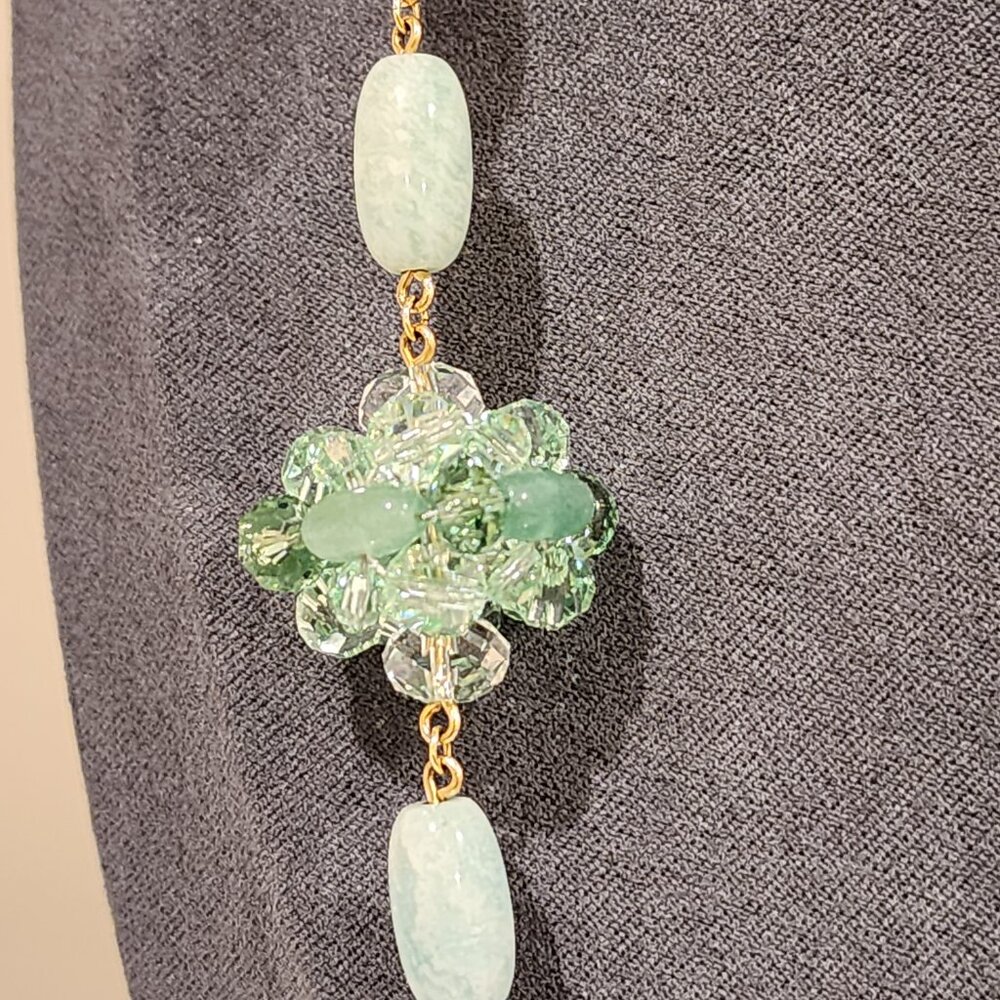 Brand New!! SWAROVSKI: Somnia Gold-Toned Crystal Necklace - Picture 3 of 9